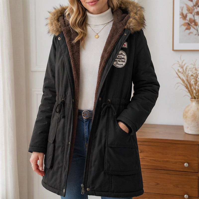 🧥 Cozy Coverage, Easy Movement | Women's Warm-Lined Hooded Parka Jacket