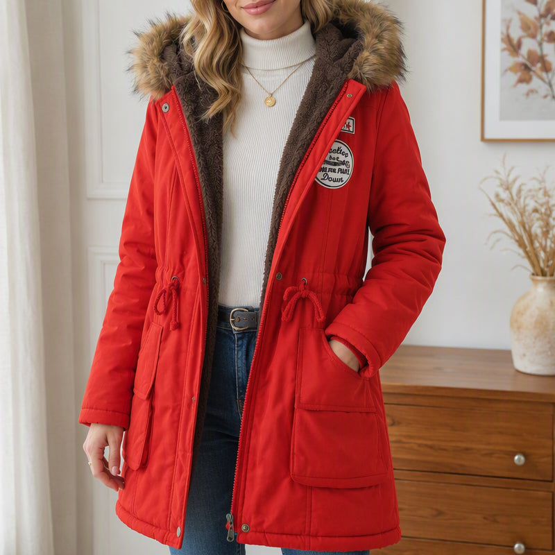 🧥 Cozy Coverage, Easy Movement | Women's Warm-Lined Hooded Parka Jacket