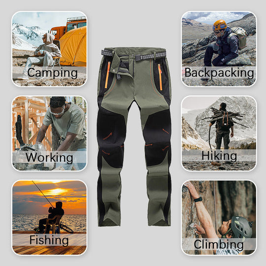 🌧️ Ready for Rough Weather | Windproof Waterproof Multi-Pocket Hiking Pants ✅ Includes men’s and women’s styles