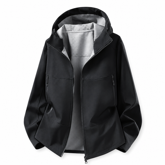 🌧️ Weather-Ready Protection, Easy Movement | Unisex Hooded Softshell Jacket ⚡