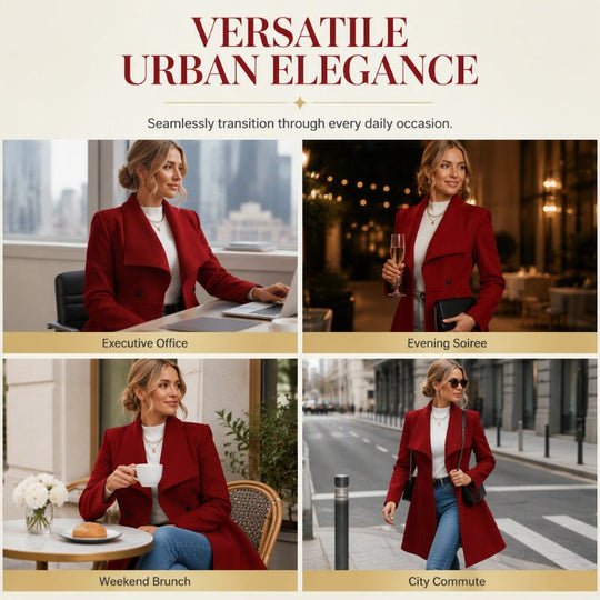 🧥Women's Elegant Slim Fit Lapel Coat