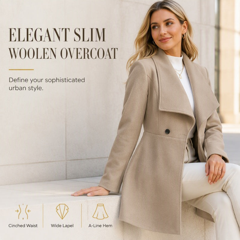 🧥Women's Elegant Slim Fit Lapel Coat