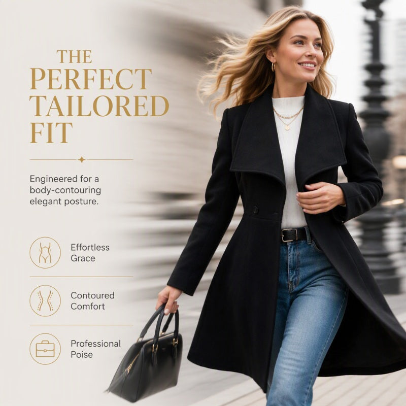🧥Women's Elegant Slim Fit Lapel Coat