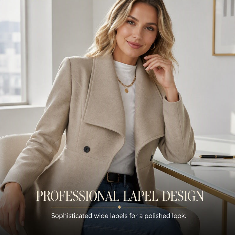 🧥Women's Elegant Slim Fit Lapel Coat