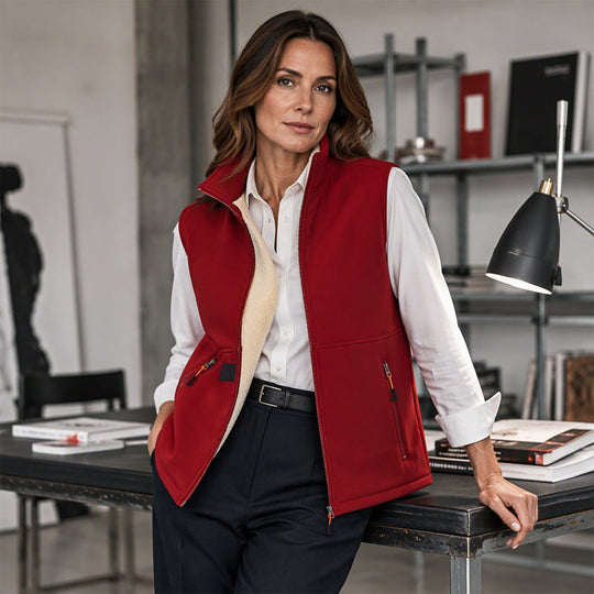 Women's Winter Thermal Stand Collar Vest