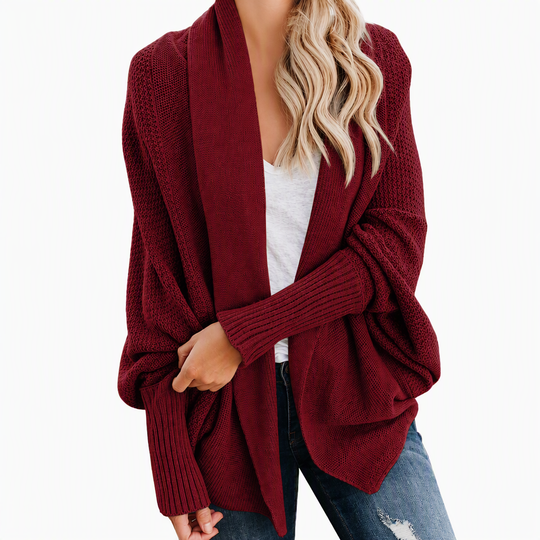 💖Black Friday Mega Deal – 50% off!💖 Women's Loose Batwing Sleeve Knit Cardigan Open Front Shawl for Autumn and Winter
