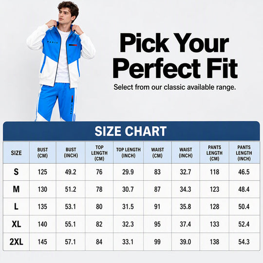 Men's Colorblock Zip-Up Jacket & Drawstring Pants Set