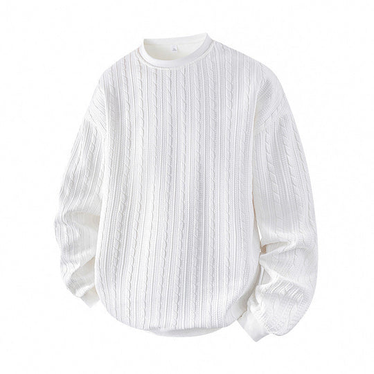 ⏰ Seasonal changeover sale: 50% off – quality at half the price! ✨Men's Cable Knit Crewneck Sweatshirt