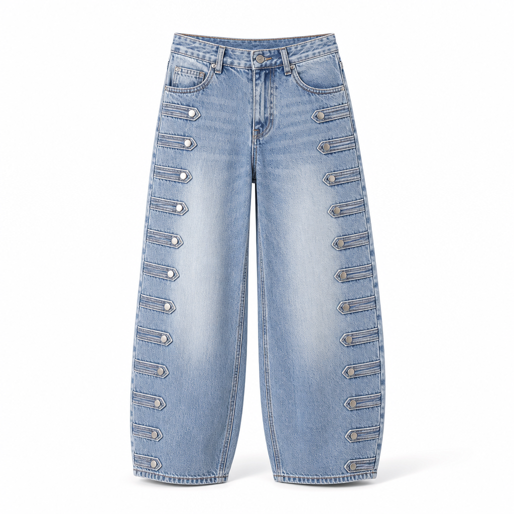 👖 Women's Retro High Waisted Curved Leg Jeans ✨ – 50% OFF | 30-Day Money-Back Guarantee