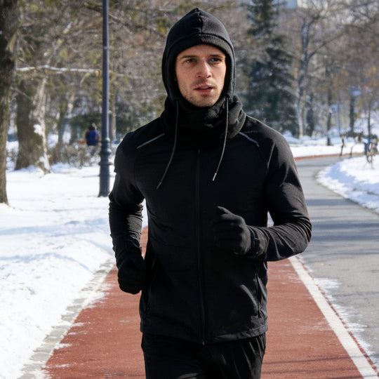 All-in-one thermal winter face mask & hood