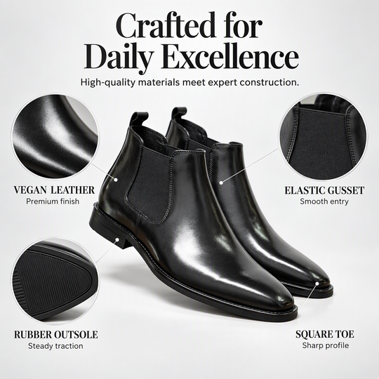 Men's PU Leather Chelsea Boots