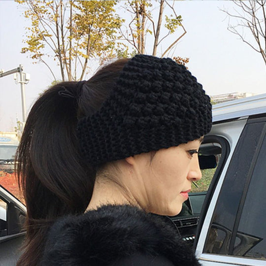 Women Winter Warm Knitted Ear Warmer Headband Wide Floral Hair Accessory（Buy 1 get 1 free）