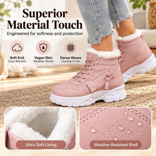 👢 Toasty Comfort, Easy Everyday Stride | Women's Winter Warm Plush-Lined Ankle Boots