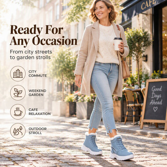 👢 Toasty Comfort, Easy Everyday Stride | Women's Winter Warm Plush-Lined Ankle Boots
