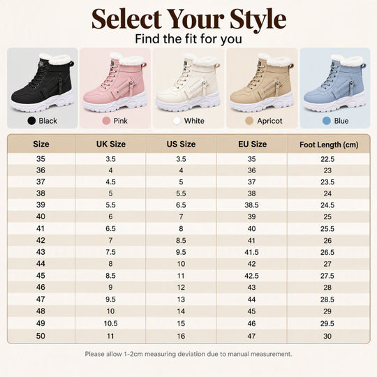 👢 Toasty Comfort, Easy Everyday Stride | Women's Winter Warm Plush-Lined Ankle Boots