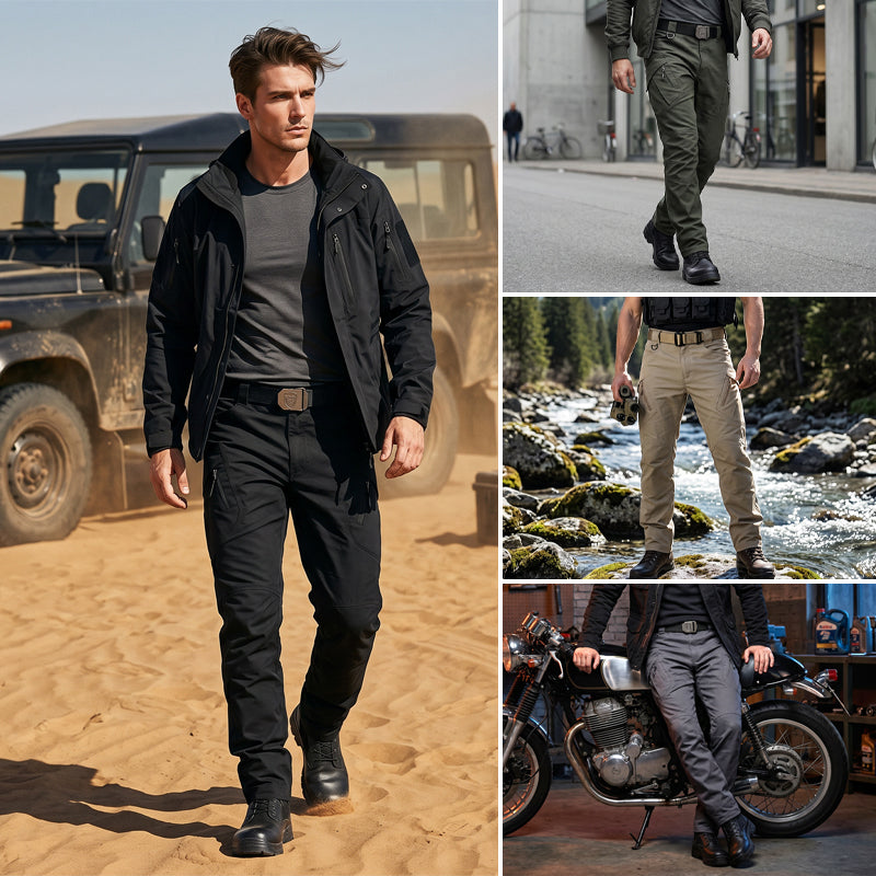 Waterproof Abrasion-Resistant Multi-Pocket Tactical Pants