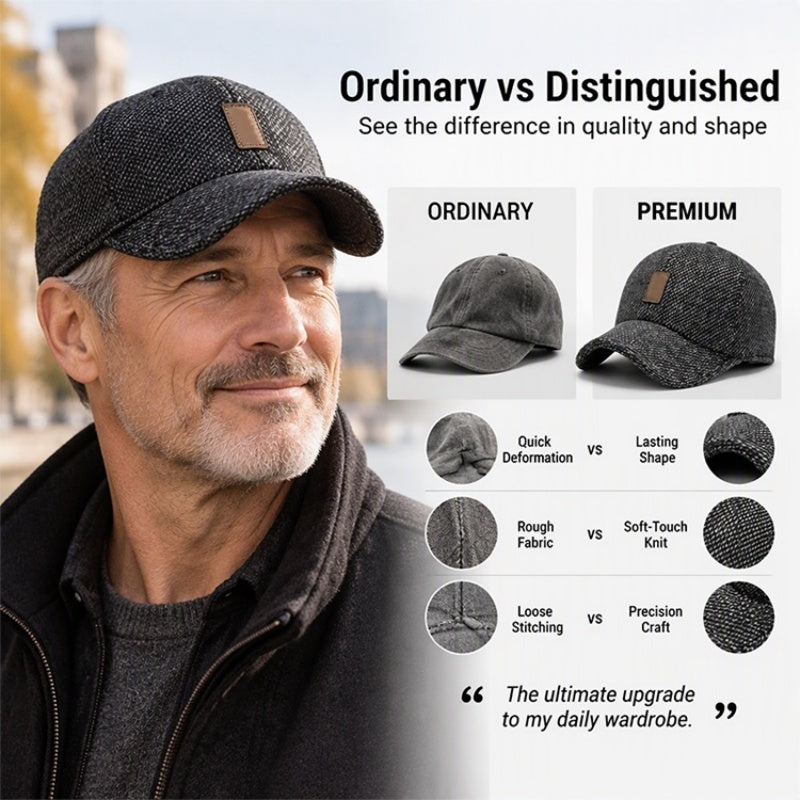🧢 Cozy Ear Coverage, Toasty Head Warmth | Men's Warm Baseball Cap with Ear Flaps