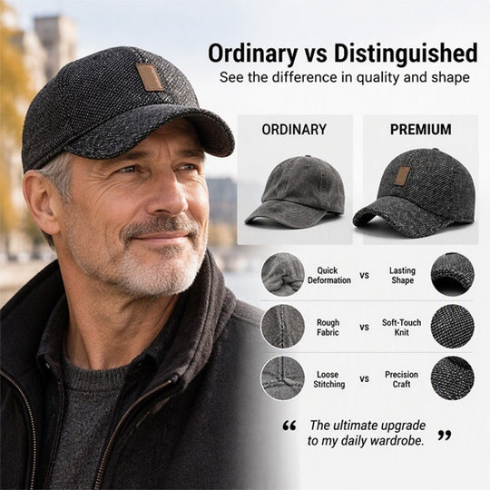 🧢 Cozy Ear Coverage, Toasty Head Warmth | Men's Warm Baseball Cap with Ear Flaps