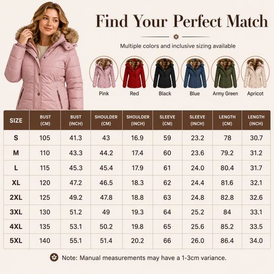 🧥 Women's Slim-Fit Hooded Padded Jacket ✨ – 50% OFF | Free Shipping 🚚 | 30-Day Money-Back Guarantee