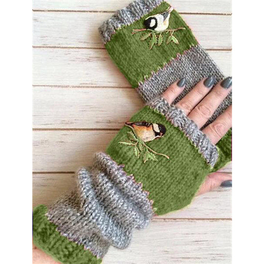 Winter Warm Half Finger Knitted Gloves