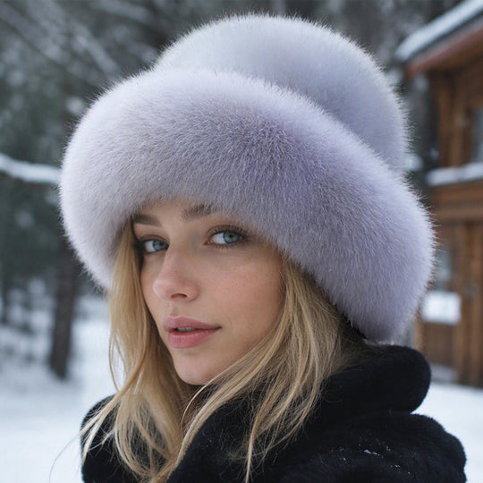🎩 Plush Softness, Cozy Head Coverage | Women's Elegant Faux Fur Warm Hat