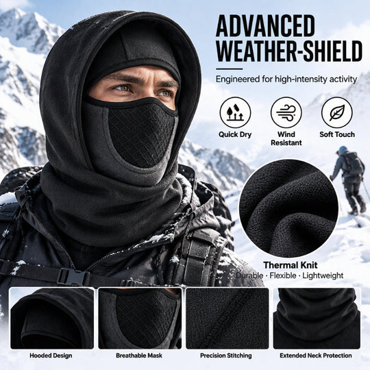 ❄️ Wind-Blocking Warmth, Full Face & Neck Coverage | Windproof Thermal Balaclava Face Mask