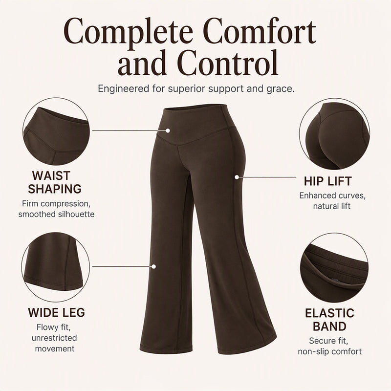 ❤️‍🔥Women's High-Waisted Wide-Leg Yoga Pants — High Elasticity & Wrinkle Resistant 👖