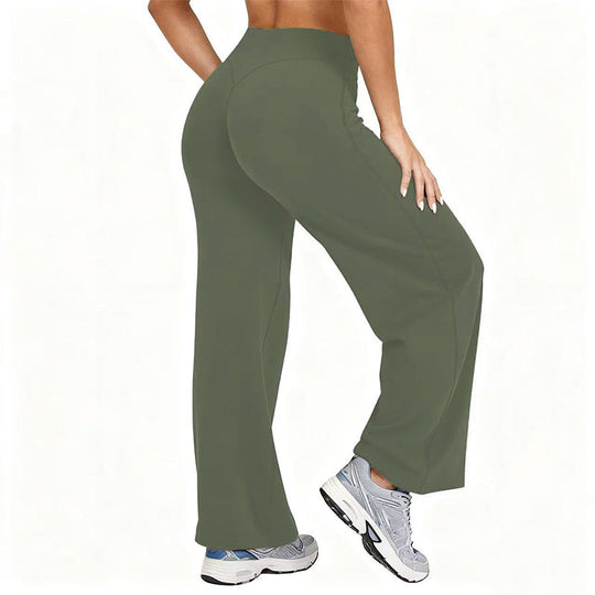 ❤️‍🔥Women's High-Waisted Wide-Leg Yoga Pants — High Elasticity & Wrinkle Resistant 👖