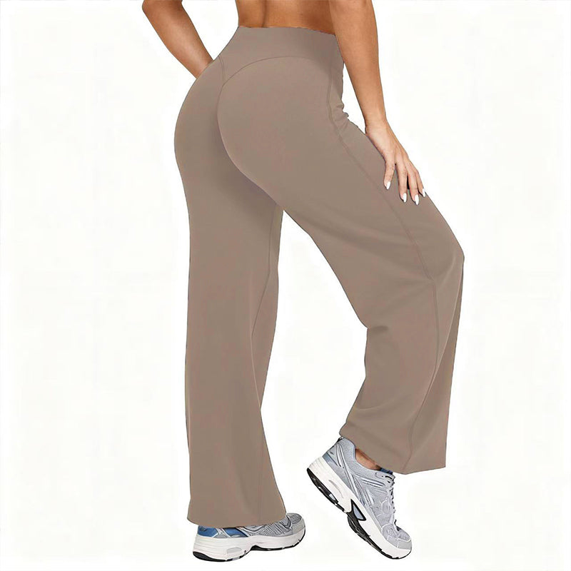 ❤️‍🔥Women's High-Waisted Wide-Leg Yoga Pants — High Elasticity & Wrinkle Resistant 👖