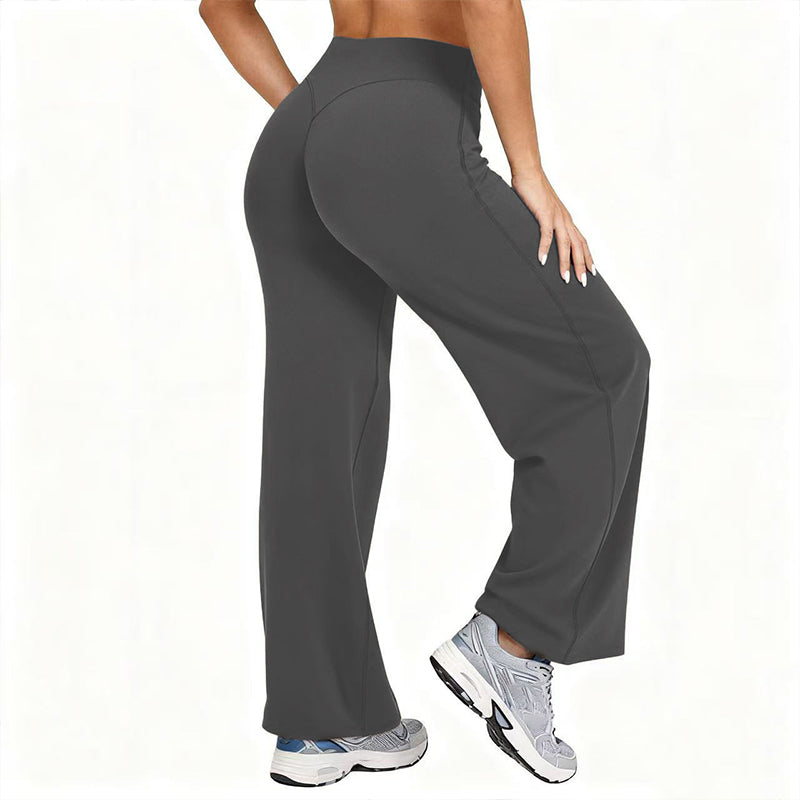 ❤️‍🔥Women's High-Waisted Wide-Leg Yoga Pants — High Elasticity & Wrinkle Resistant 👖