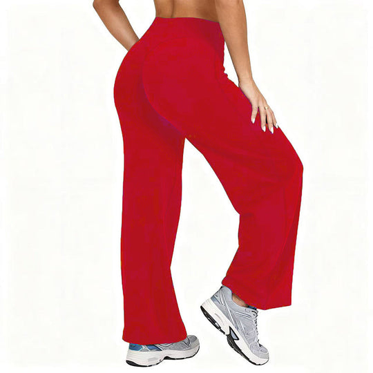 ❤️‍🔥Women's High-Waisted Wide-Leg Yoga Pants — High Elasticity & Wrinkle Resistant 👖