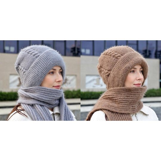 Women's Winter Warm Hooded Scarf