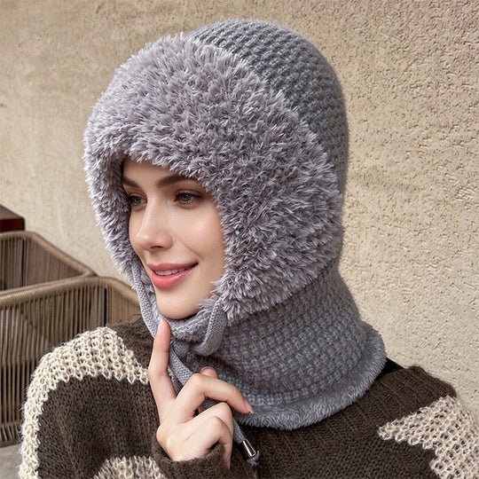 🧶 Full Face & Neck Coverage, Toasty Core Warmth | Women's Outdoor Warm Knitted Balaclava Hat