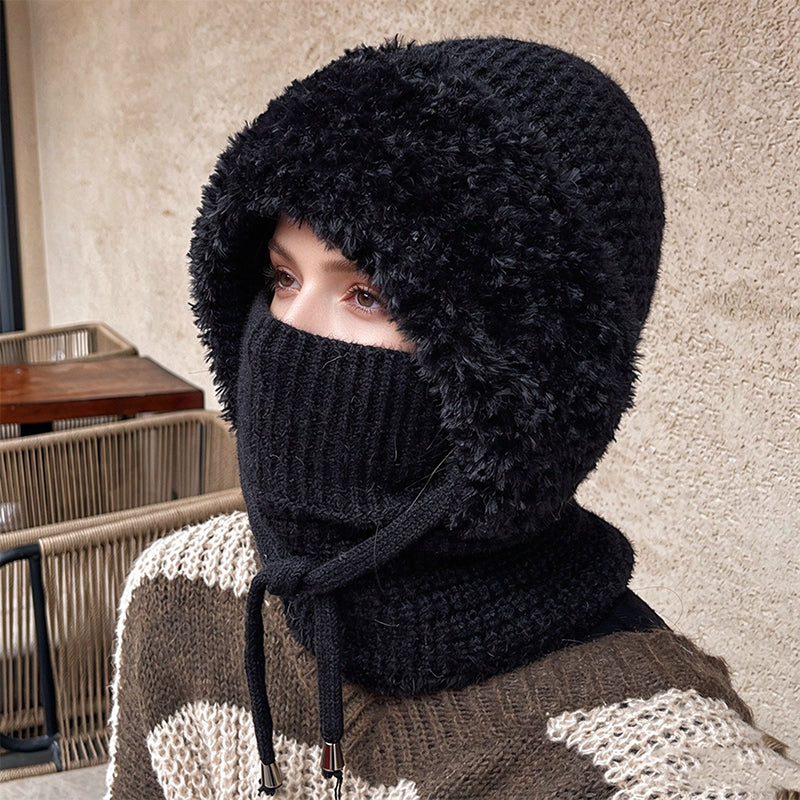🧶 Full Face & Neck Coverage, Toasty Core Warmth | Women's Outdoor Warm Knitted Balaclava Hat