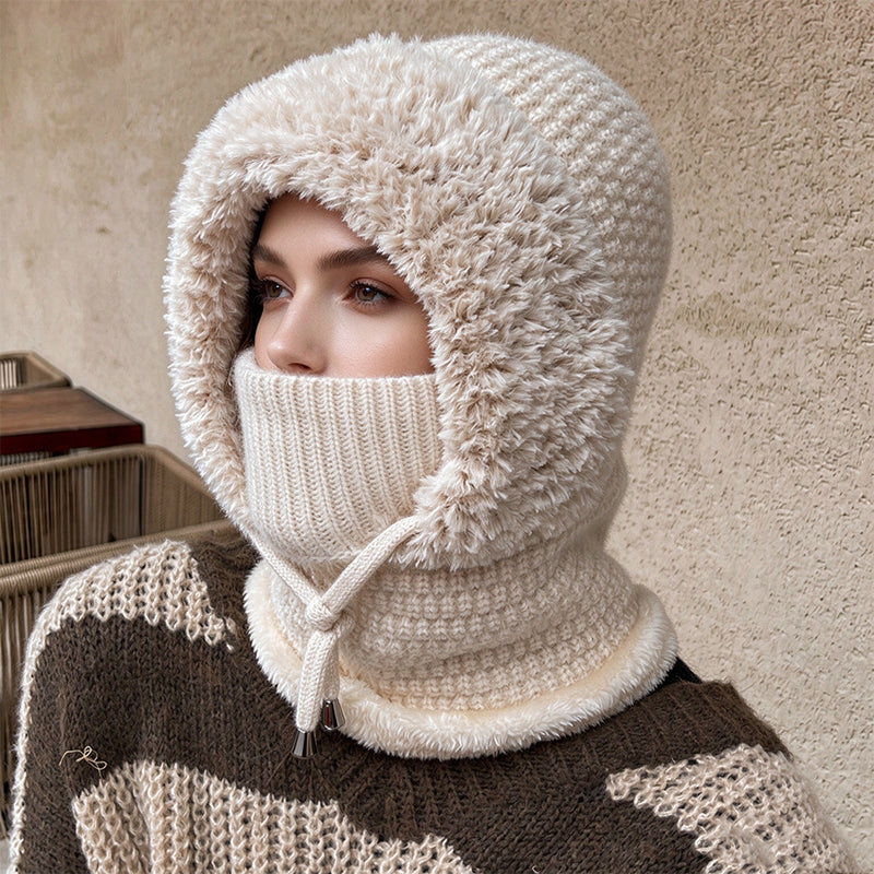 🧶 Full Face & Neck Coverage, Toasty Core Warmth | Women's Outdoor Warm Knitted Balaclava Hat