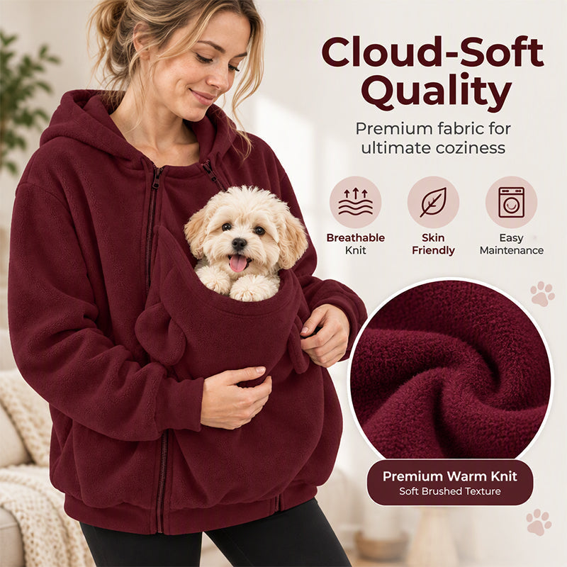 Kangaroo Pouch Pet Carrier Hoodie