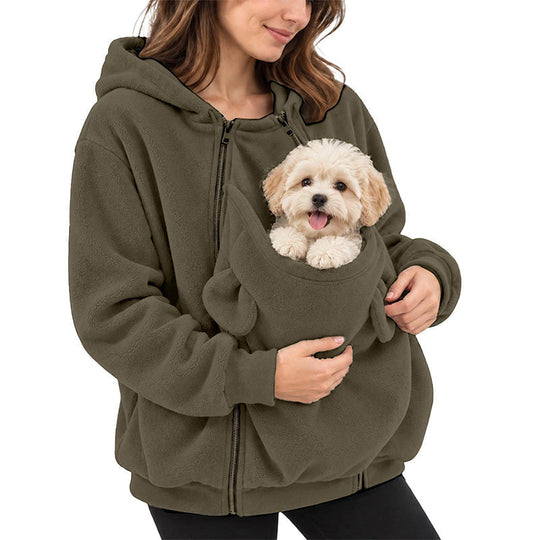 Kangaroo Pouch Pet Carrier Hoodie