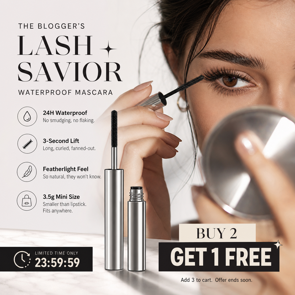 🌟LAST DAY SALE: ONLY ￡6.99!!🎁✨ Waterproof Curling & Lengthening Mascara ✨