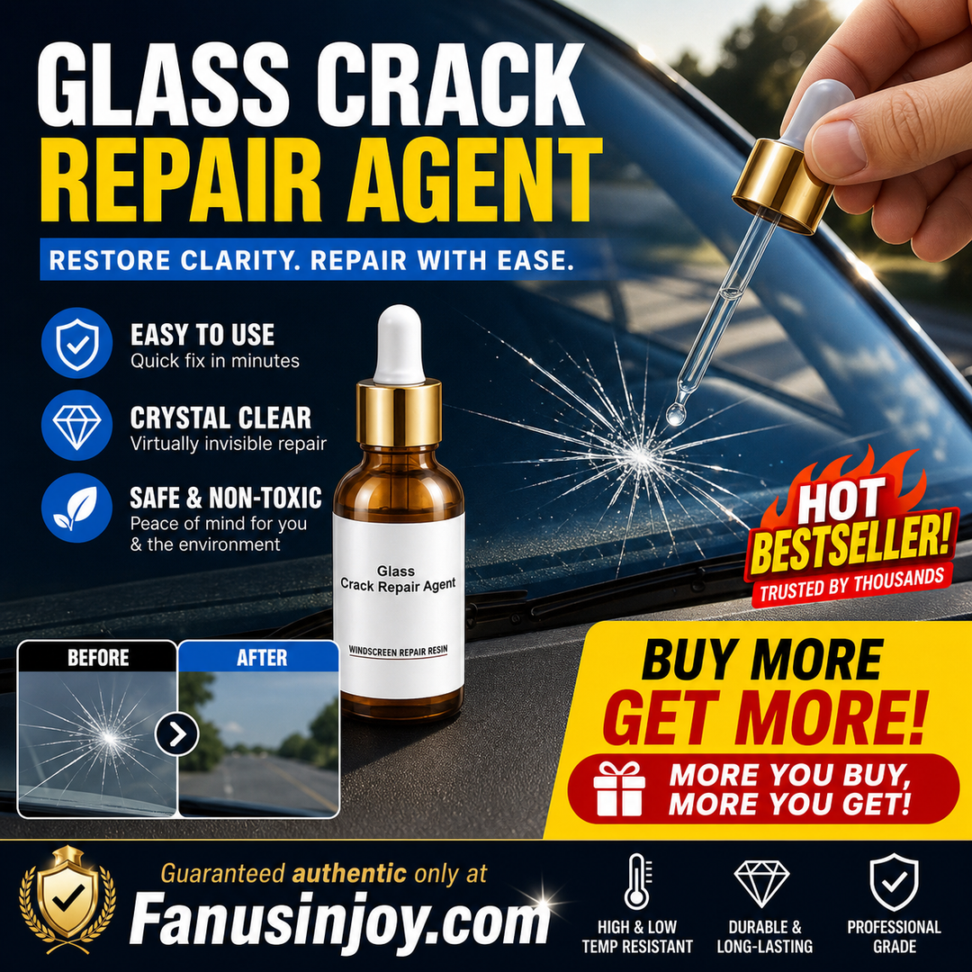 One drop fixes all glass cracks！🚗Glass Crack Repair Agent